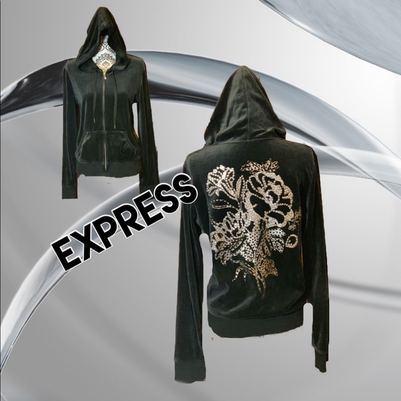 Sweaters - Black zip hoodie